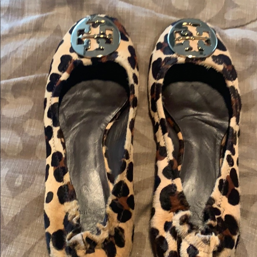 Tory Burch leopard flats